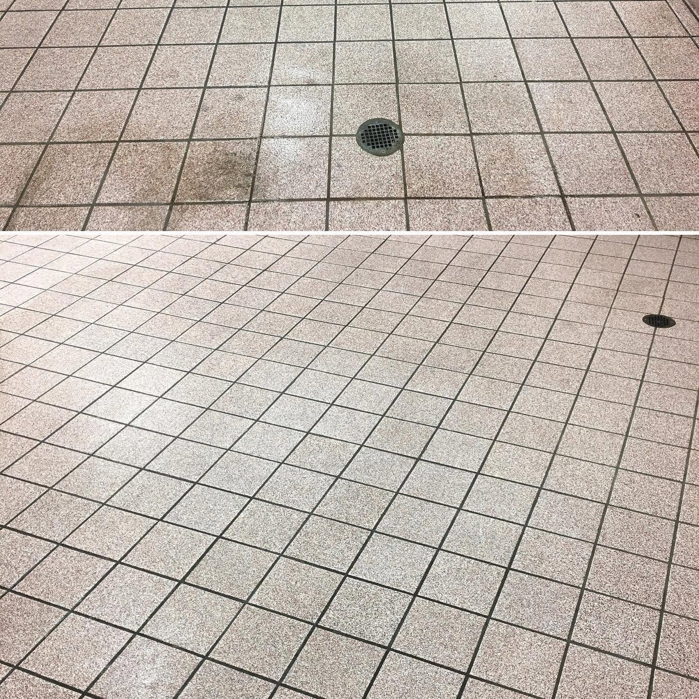 Riverside Church kitchen tile before and after